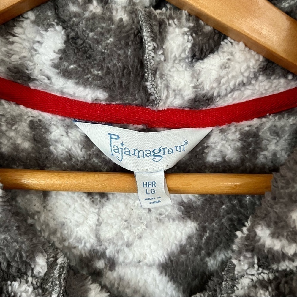 pajamagram Cozy Hoodie Sweatshirt. Large. - Picture 4 of 9